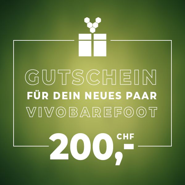 Vivobarefoot Geschenkgutschein CHF 200.00